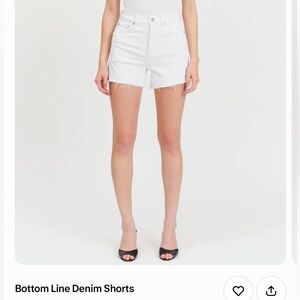Bottom Line Denim Shorts - White